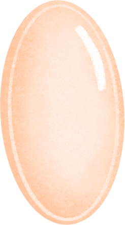 Hand Drawn Yellow Oval Candy Cutout